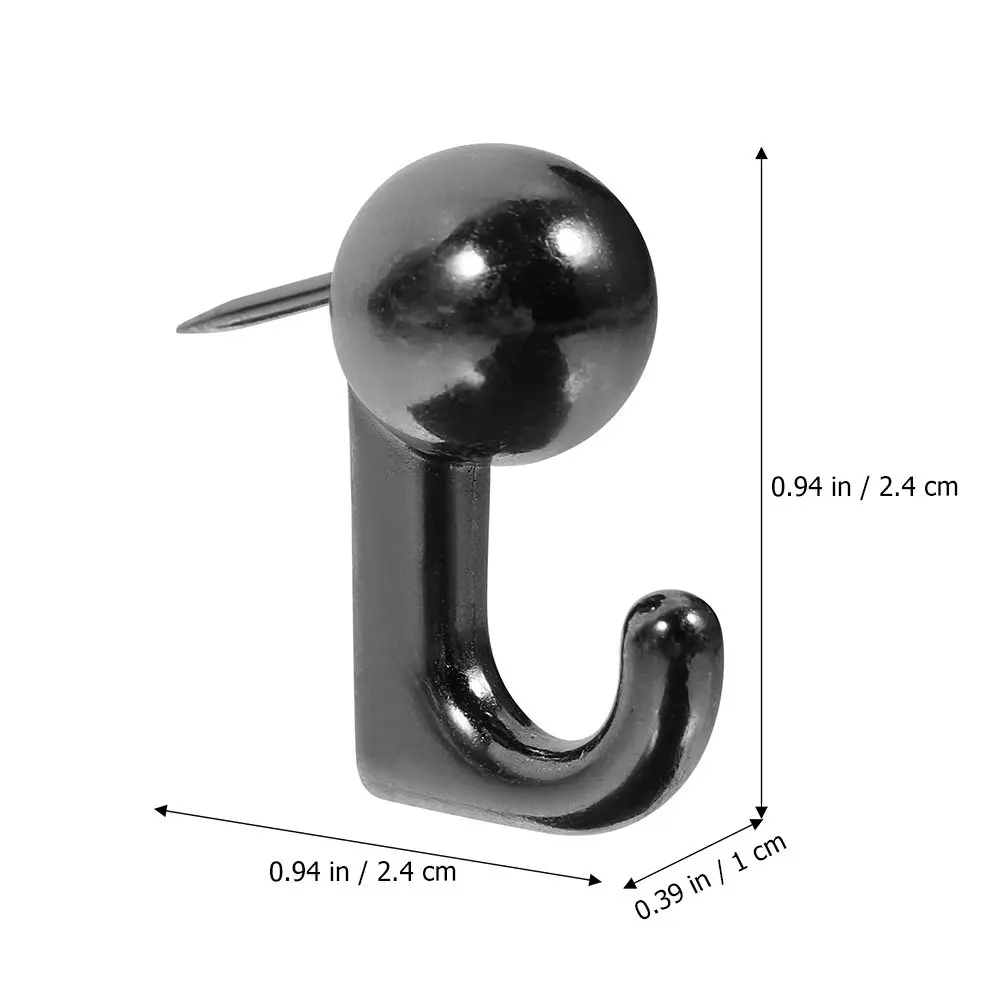 50개입 소형 사무실용 압정 못 장 푸시핀 게시판 용품 고강도 다용도 재사용 가능