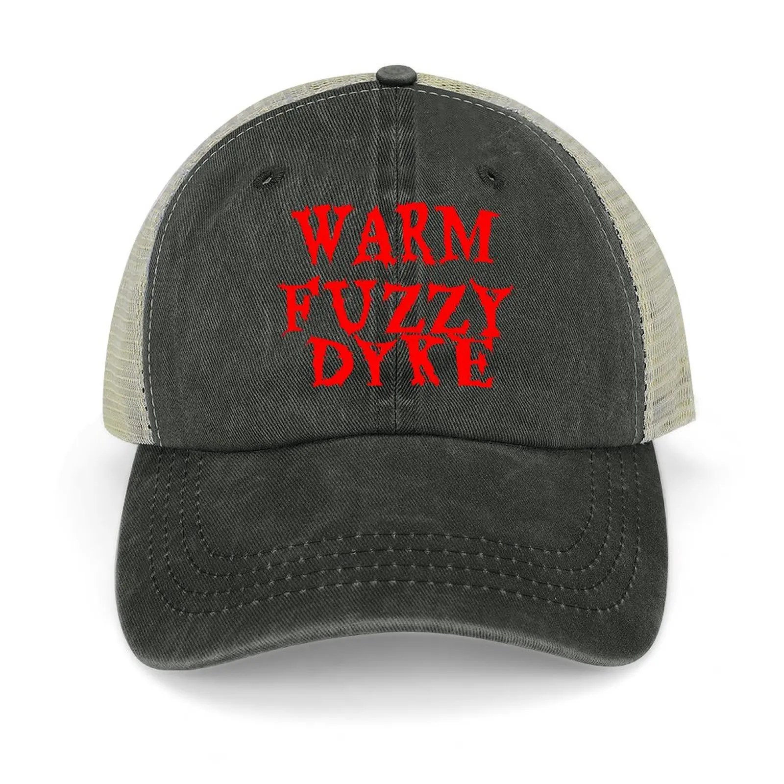 

Warm Fuzzy Dyke Cowboy Hat Visor Sun Cap Streetwear Fishing cap Ladies Men's