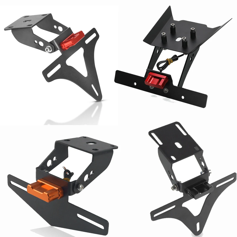 RC390 Duke 125 250 390 오토바이 리어 테일 깔끔한 펜더 제거기 키트 DUKE125 DUKE250 DUKE390 라이센스 플레이트 홀더