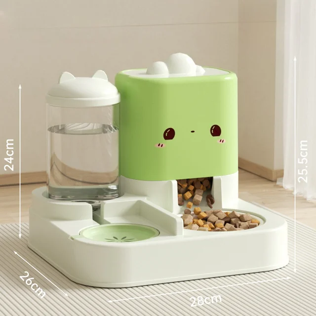 Cat Automatic Feeder Cute Smiling Feeding and Water Dispenser New Pet Supplies Suitable for Both Cats and Dogs 6