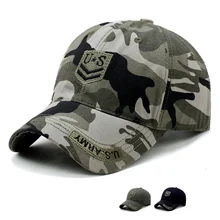 

Outdoor Camouflage Army Rank Embroidered Baseball Caps Autumn Winter Sports Hats Jogging Hunting Hat Sunshade Hats Men's Sun Cap