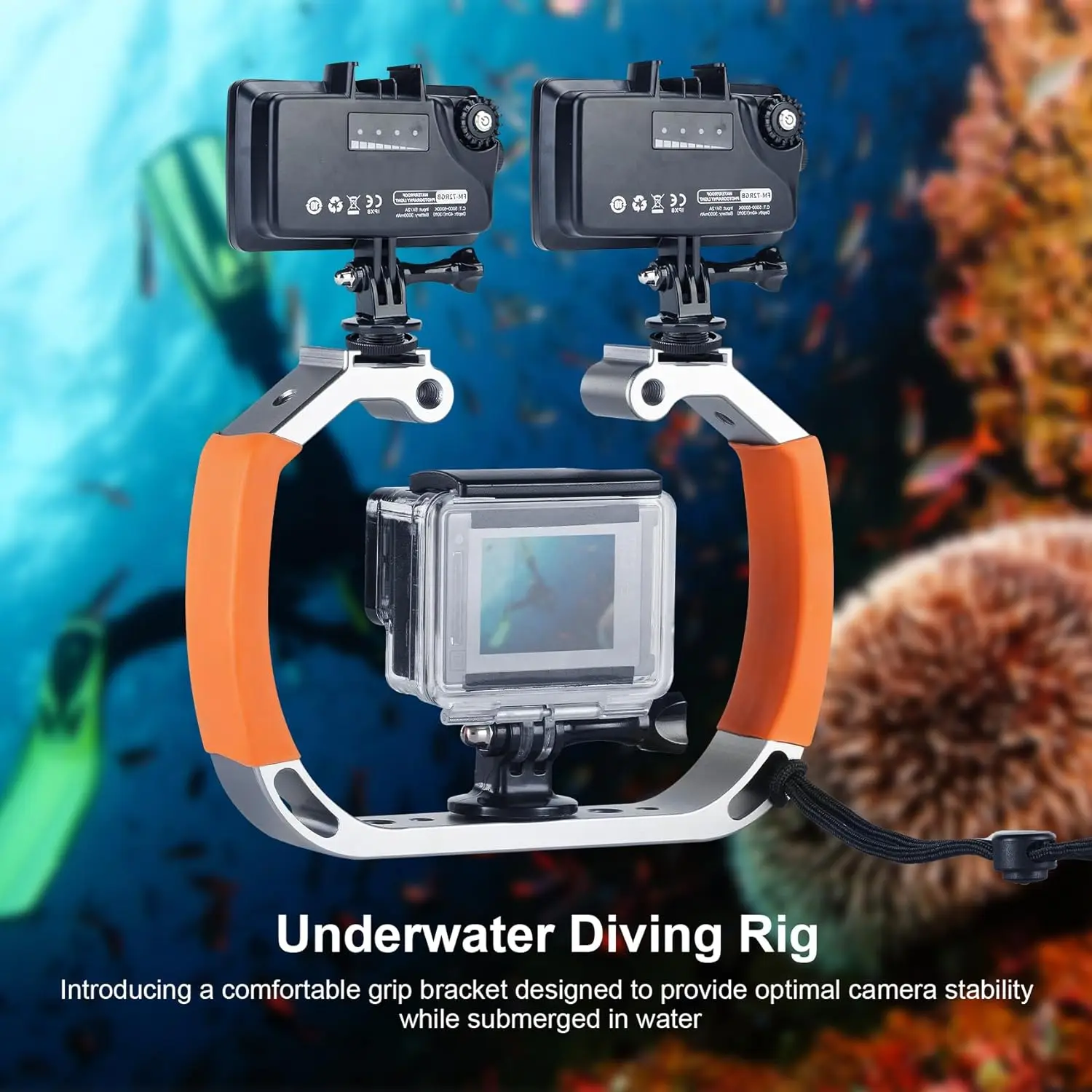 Selens Waterproof Diving Rig Handheld Video Dive Light Stabilizer Tray For Gopro Sport Camera Bracket Photography Accessories