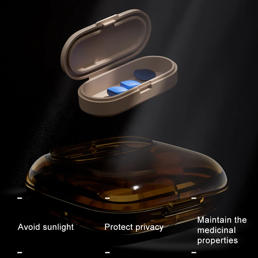 4/6 Grids Small Pill Cases Organizer Box Weekly Travel Pill Organizer Portable Pocket Pill Case Holder Plastic Container Box