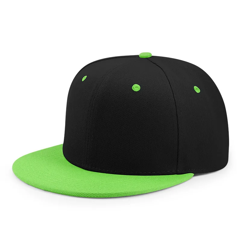 Wholesale 40 Colors Adjustable Flat Peak Snapback Caps Lady Fashion  Polyester Plain Baseball Hat Men Hiphop Blank Sport Cap