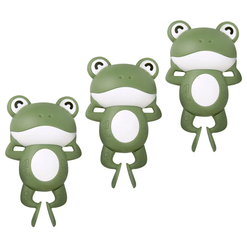

3Pcs Cartoon Clockwork Bath Toys Frogs Design Bathing Toys Baby Shower Toy