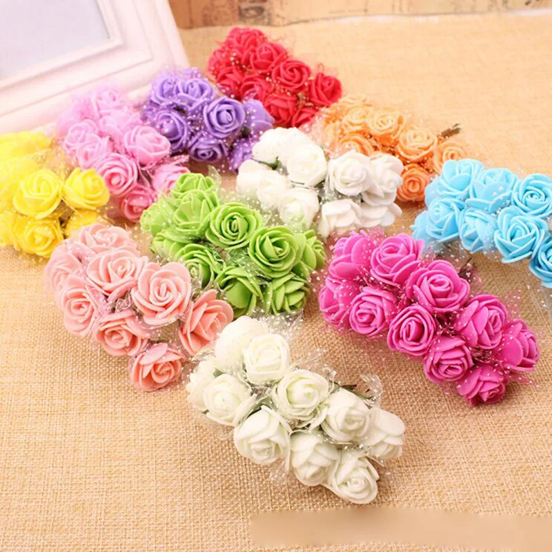 Small Roses Artificial Flowers  Flowers Mini Roses Decoration - 12pcs/lot  Mini - Aliexpress