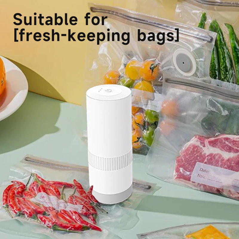 Kitchen Handheld Vacuum Sealer for Food Vaccum Sealing Portable Air Remover for Sous Vide Bags Clothes Storage Bag Containers 4