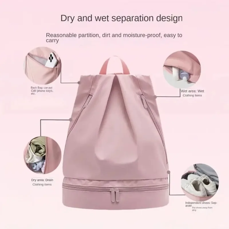 New Waterproof Travel Sport Bag Basketball Soccer Pouch Hiking Climbing Backpack Wet Dry Separation Fitness Bag Swimming Bag