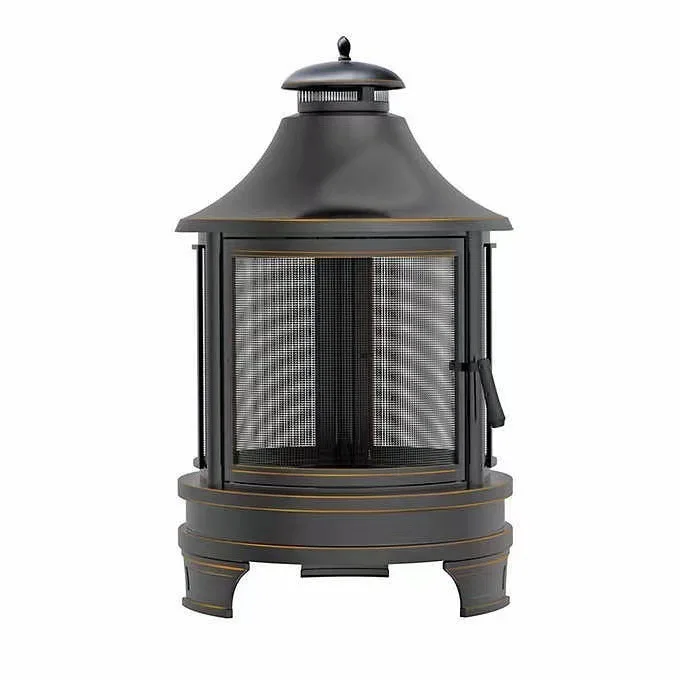 Outdoor Garden Retro BBQ Firewood Stove Bonfire Heater Pit Grill Charcoal Burner Wood Fired Warm Gathering Set for Courtyard