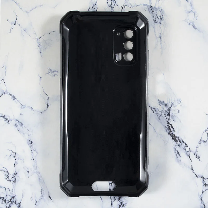 Blackview bv7100 bv 7100 용 전화 케이스 초박형 광택 tpu 소프트 실리콘 투명 쉘 안티 가을 보호 케이스 커버