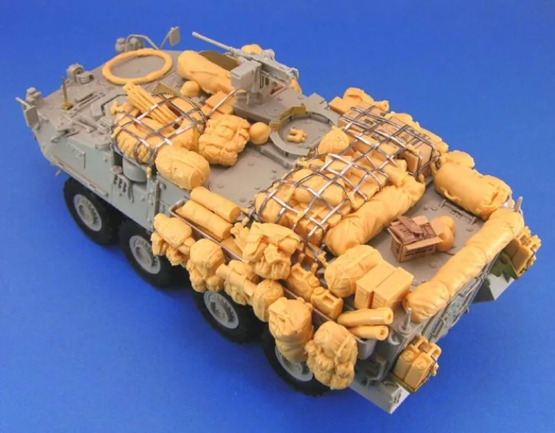 Premium 1/35 Scale DieCast Resin Stryker Stowage Set Kit - Unassembled & Unpainted