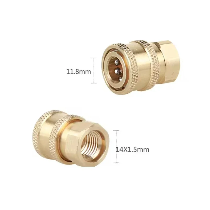 1/4 Quick Plug Quick Coupling High Pressure Washer Hose Connectors Stainless Fittings 5