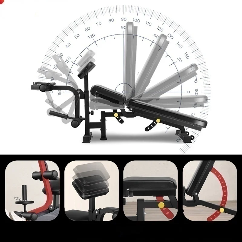 Indoor Foldable and Multifunctional Weight Lifting Bench, Workout Barbell Bed, Workout Bench