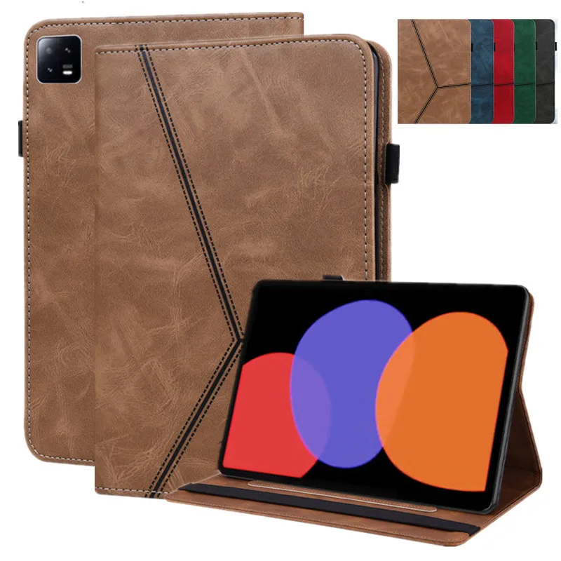 Custodia Per Tablet Xiaomi Mi Pad 6 Pro Retro Business Wallet Stand Custodia In Pelle Pu Per Xiaomi Pad 6 Xiaomi Pad 6 Pro Tablet Cover