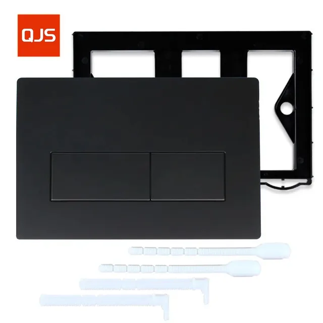 แผ่นกดชักโครกแบบคู่พร้อมชุดคันโยกและโครงยึด สำหรับแผ่นควบคุม Geberit Sigma รุ่น 115.770.DW.5 อะไหล่สุขภัณฑ์ สีดำด้าน 2