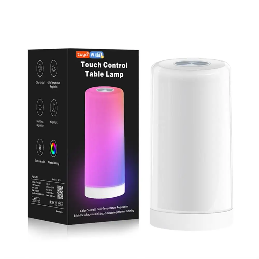 

Tuya Smart Wifi Charging Touch Night Light Led Light Bedside Care Table Lamp Touch Light Portable Atmosphere Light Smart Home