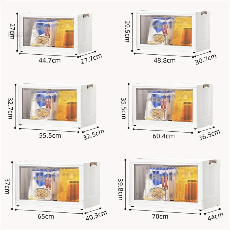 Plastic Nordic Kitchen Cabinets for Home Floor Multifunction Foldable Storage Cabinet Living Room Multi-layer Storage Box H 6