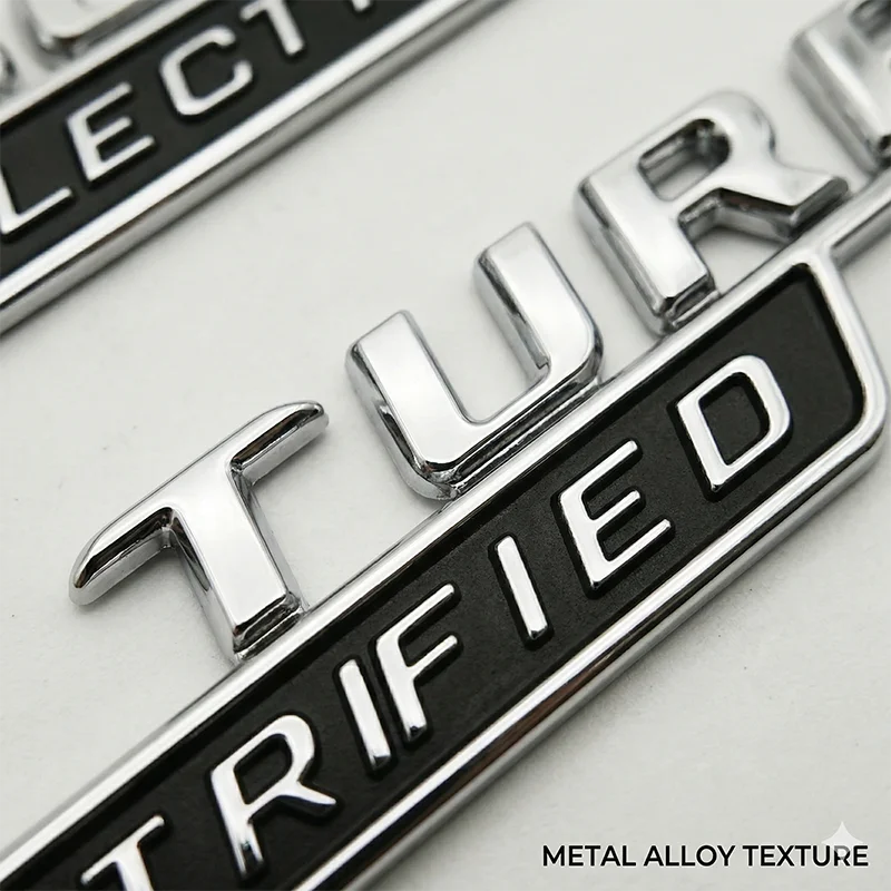 2PCS 3D 터보 전기식 펜더 배지 엠블럼 로고 스티커 메르세데스 벤츠 AMG W206 C63 하이브리드 자동차 스타일링 액세서리