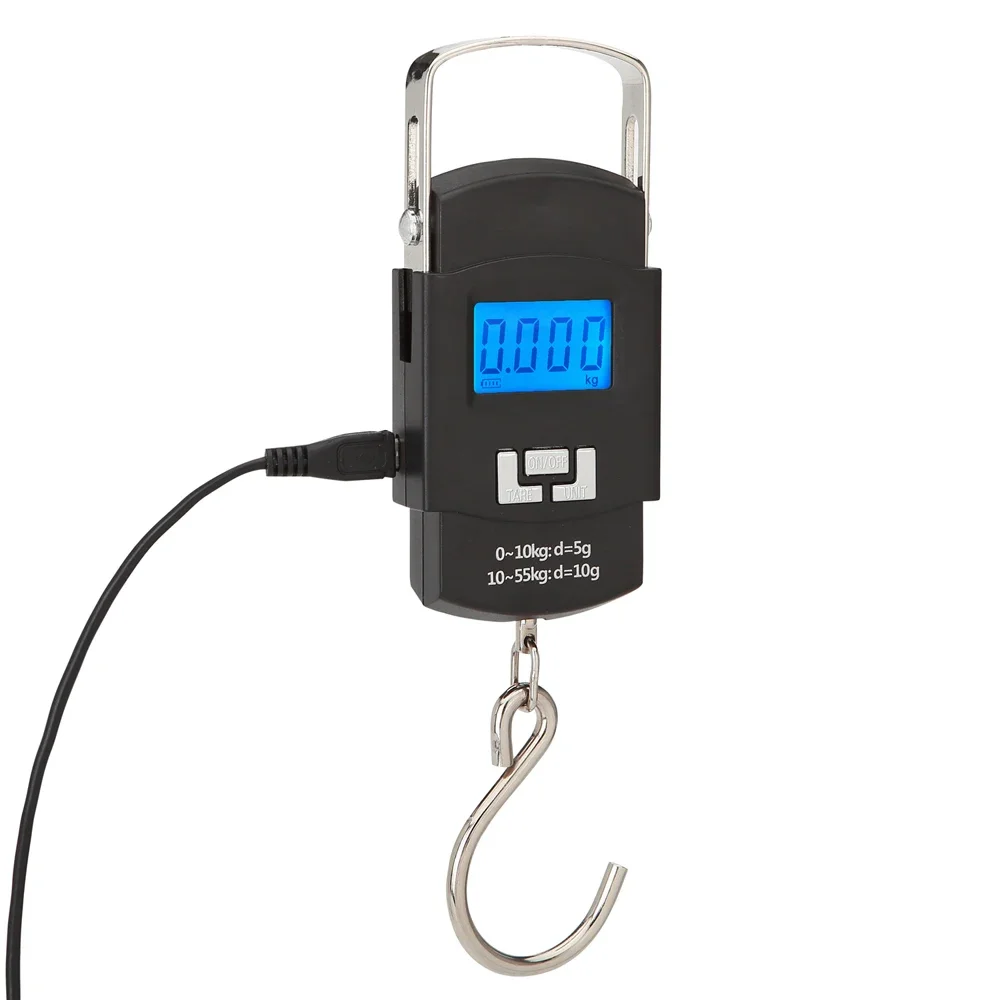 Balance numérique rechargeable suspendue 50kg pour pêche, cuisine et voyage - Précision 10g