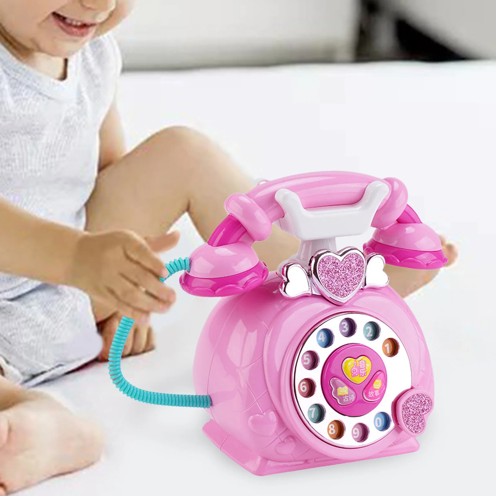 Telephone Toy Storytelling Machine Cognition Enlightenment Baby Musical Toys for Toddlers Early Educational Toy Birthday Gift 3