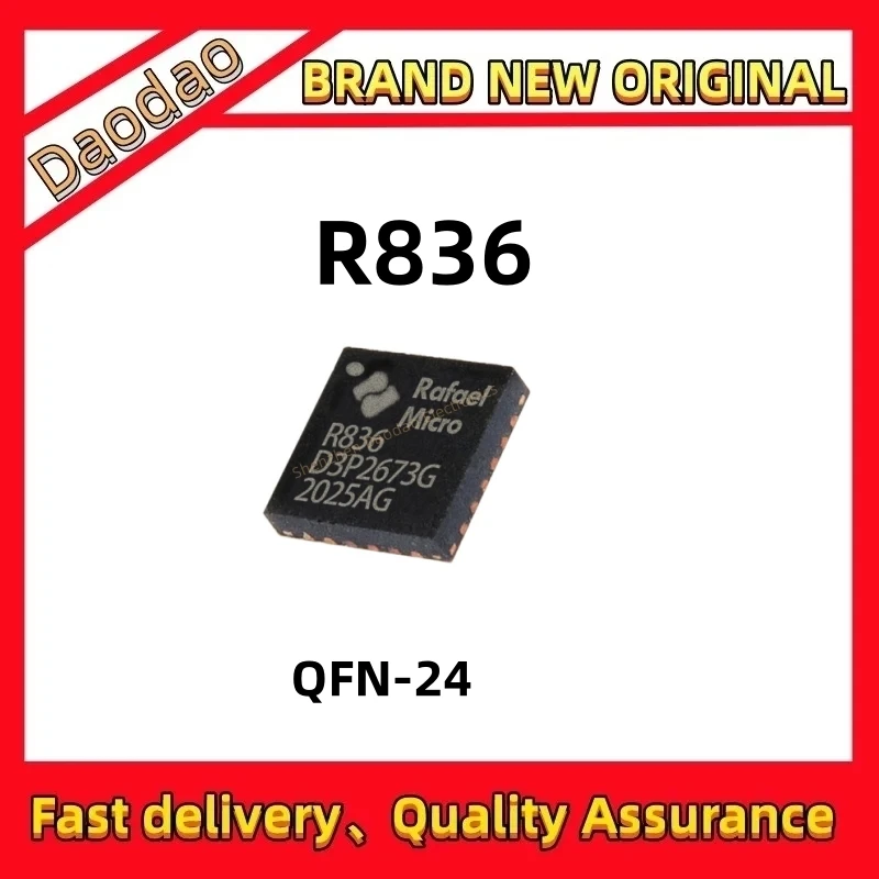 

Quality Brand New R836 LCD High Frequency Head IC Chip QFN-24