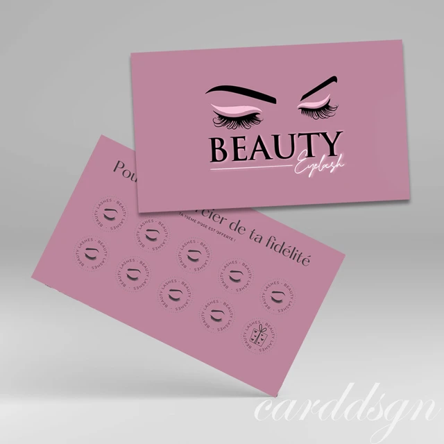 Cartão De Fidelidade Lealdade de Groomer Card: Letras Femininas de Scri