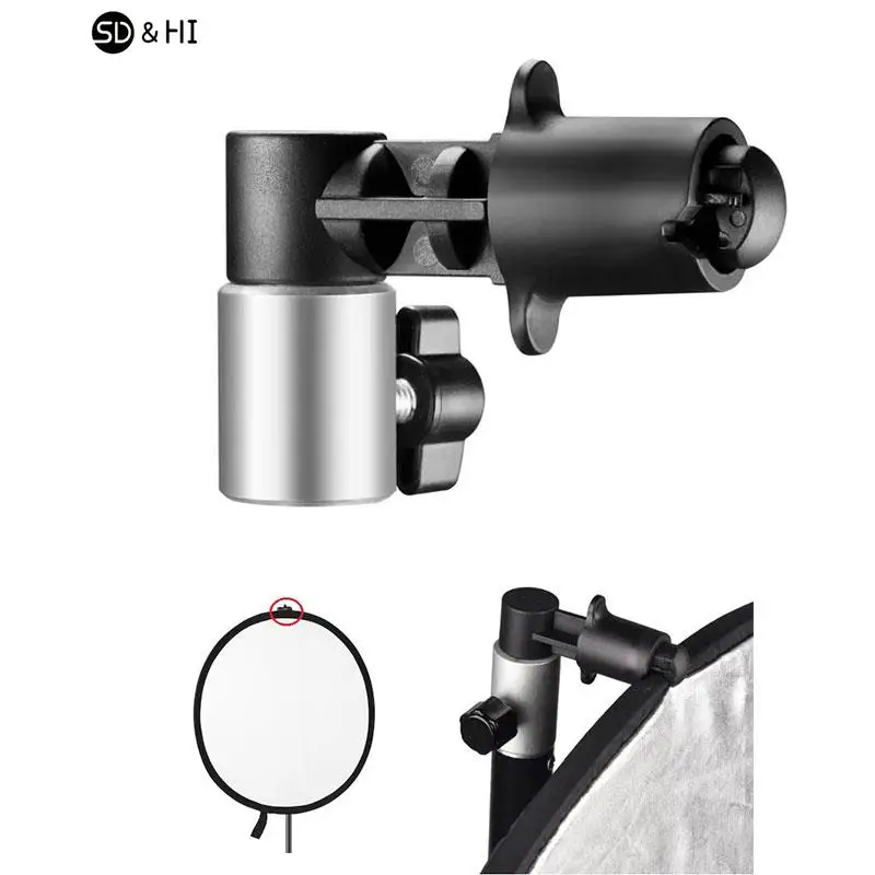 Photo Video Photography Studio Reflector Disc Holder Clip Clamp for Light Stand reflector holder clip photography clamp