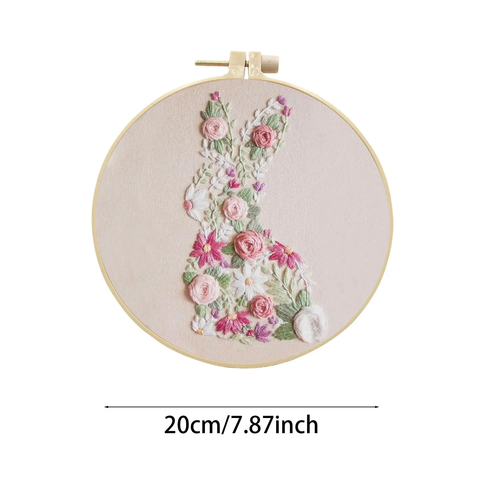 Diy Knitting DIY Punch Needle Kits For Beginners Daisy Flower With Hoop Embroidery Punch Needle Craft Set Easy Arm Knitting Yarn