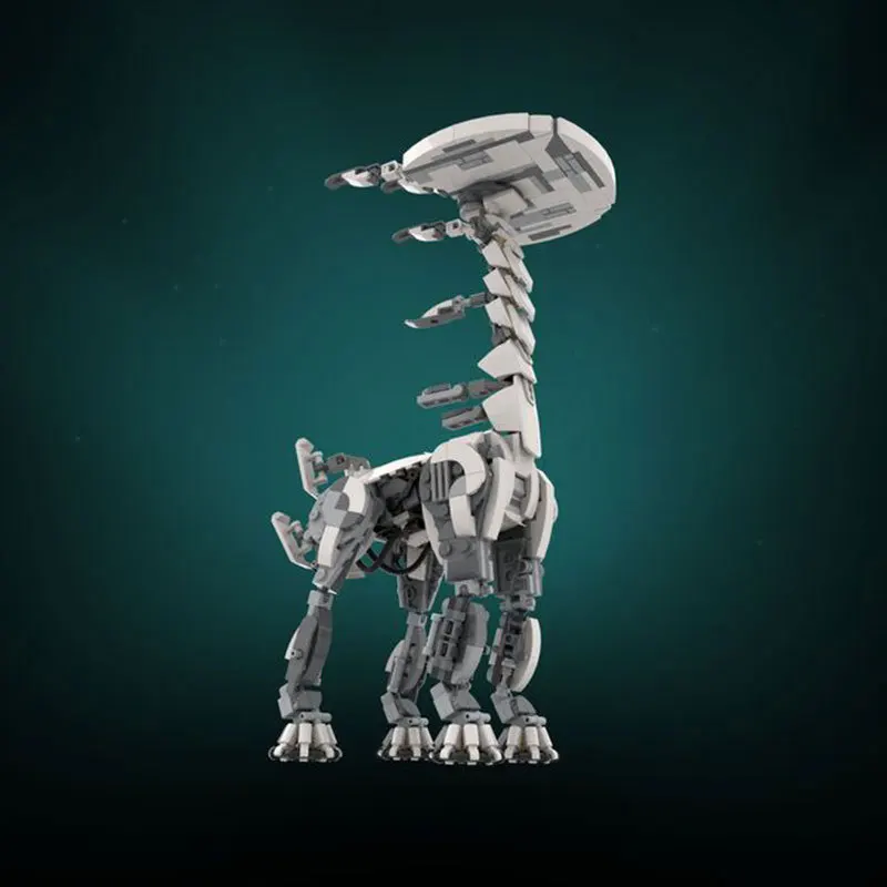 

MOC Horizon Zero Dawned Long-necked Beast Creative Action Figure Building Block Mechanical Monster Mech Constructor Bricks Toys