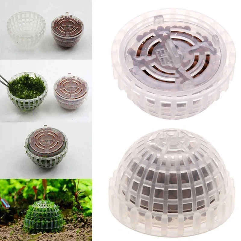 Aquarium Moss Ball Holder Set - Creative DIY Shape Former & Filter for Moss Plant