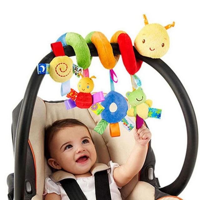 Baby Rattles Mobiles Educational Toys For Children Activity Spiral Crib Toddler Bed Bell Baby Playing Kids Stroller Hanging Doll 2
