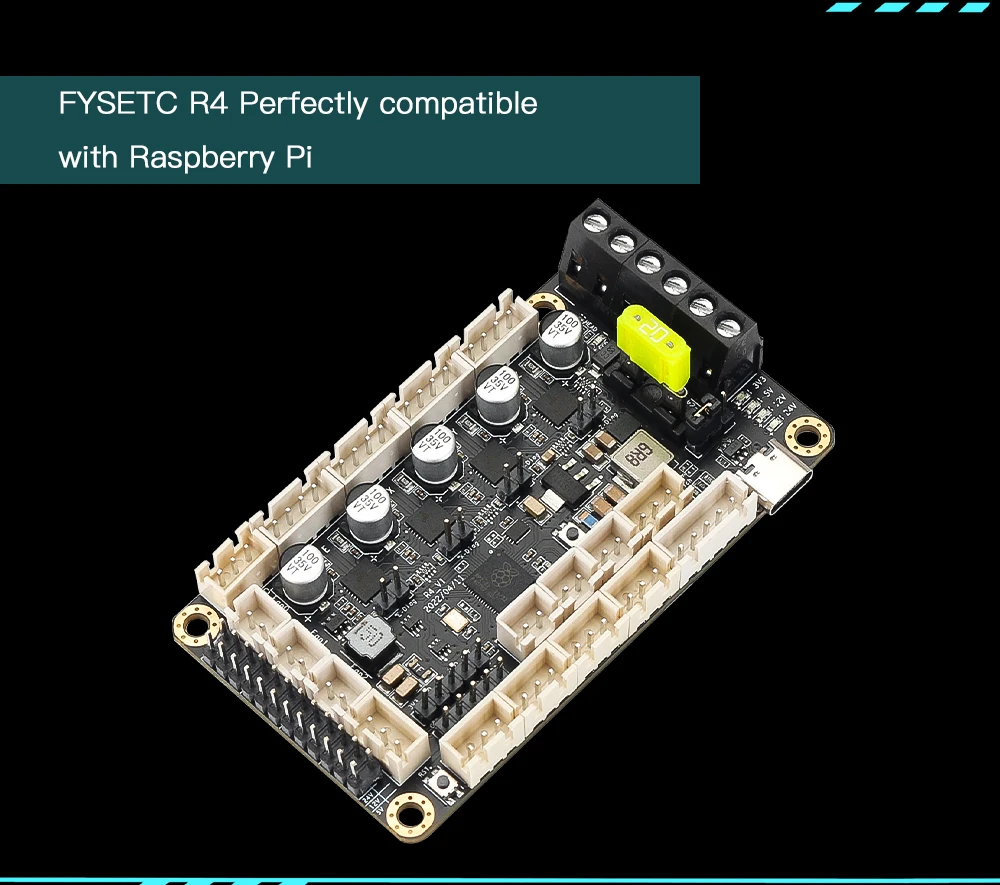 Placa-mãe FYSETC R4 para Impressora 3D, Voron