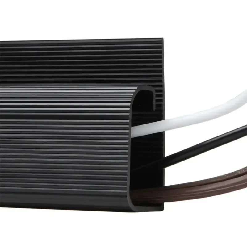 PVC Waterproof Cable Management Accessories J Channel Desk Cable Organizer Black Protecter Under Desk Tv Background