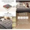Memory Foam Mattress，Floor Futon Mattress,Thicken Fluffy Sleeping Pads,Portable Folding Tatami Mat,Floor Bed for Guest RV 3
