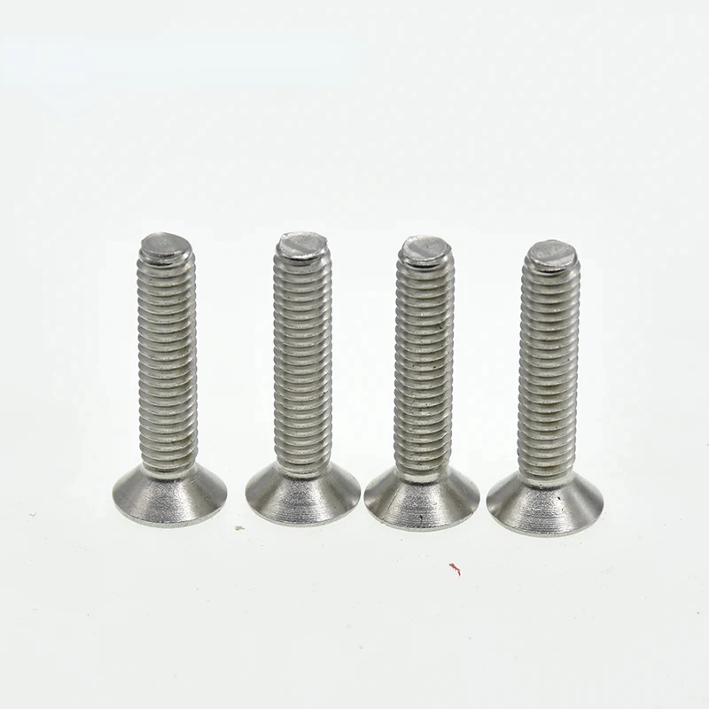 304 Parafusos de cabeça chata de aço inoxidável, M3 Parafuso sextavado interno, 4mm-12mm, Parafusos de fixação, M3x4, M3x5, M3x6, M3x8, M3x10, x12, 40-80Pcs