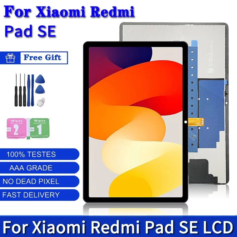 11.0 Inch For Xiaomi Redmi Pad SE 23073RPBFG LCD Display Touch