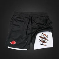 Fitness Shorts Men Double Layer Sports Breathable Shorts 2-in-1 Quick-Drying Training Shorts Outdoor Cycling Jogging Pants S-2XL 1