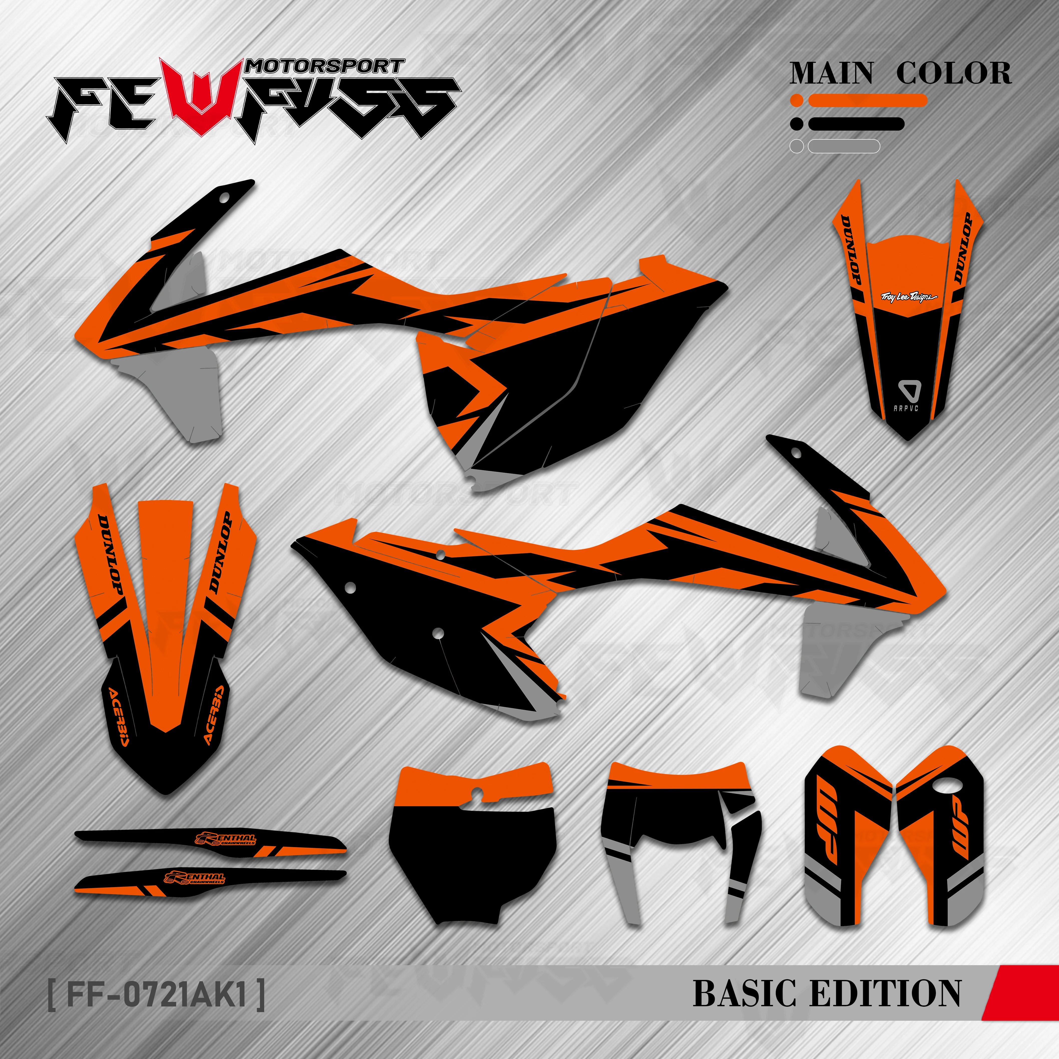 

FEWFUSS for KTM 125 250 300 350 450 SX SXF EXC XCW 2011 2012 2013 2014 2015 2016 2017 2018 2019 Graphics Backgrounds Stickers