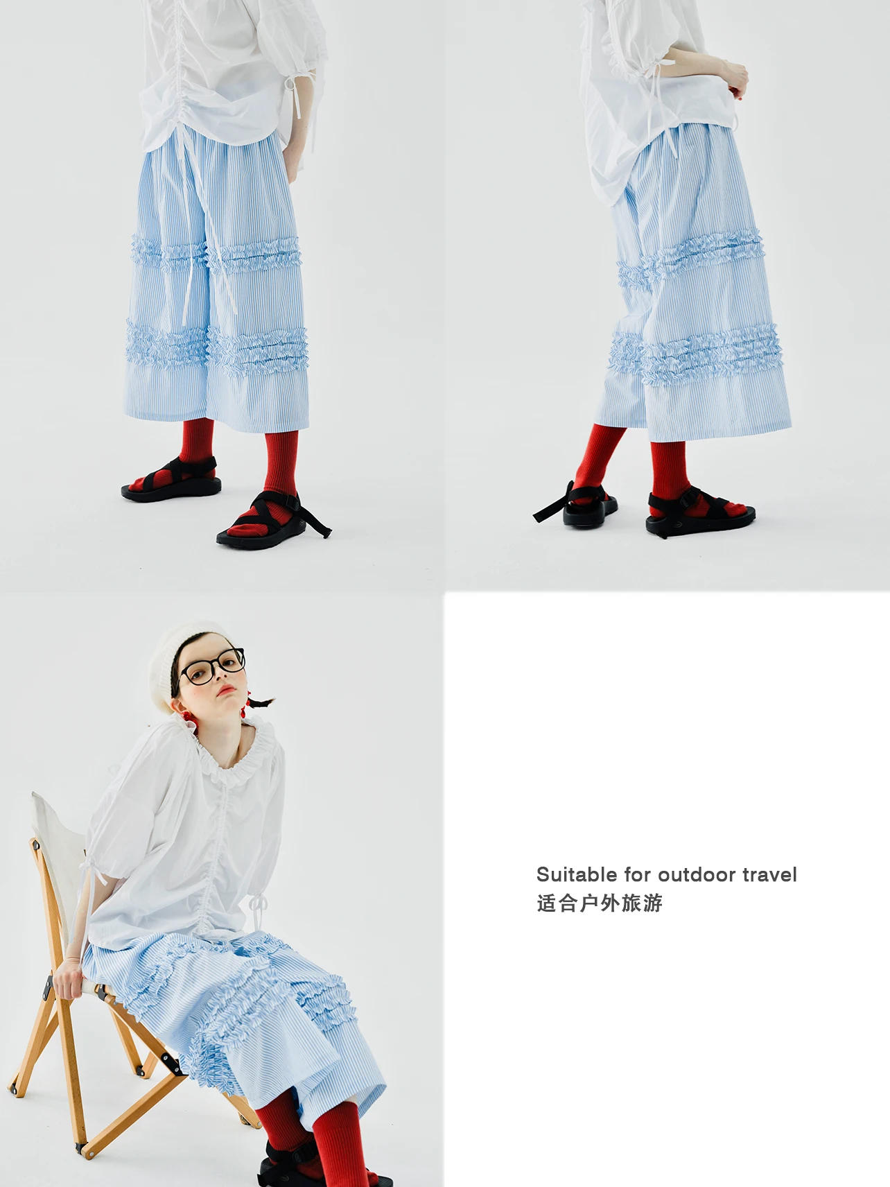 Wide Leg Cotton Pants