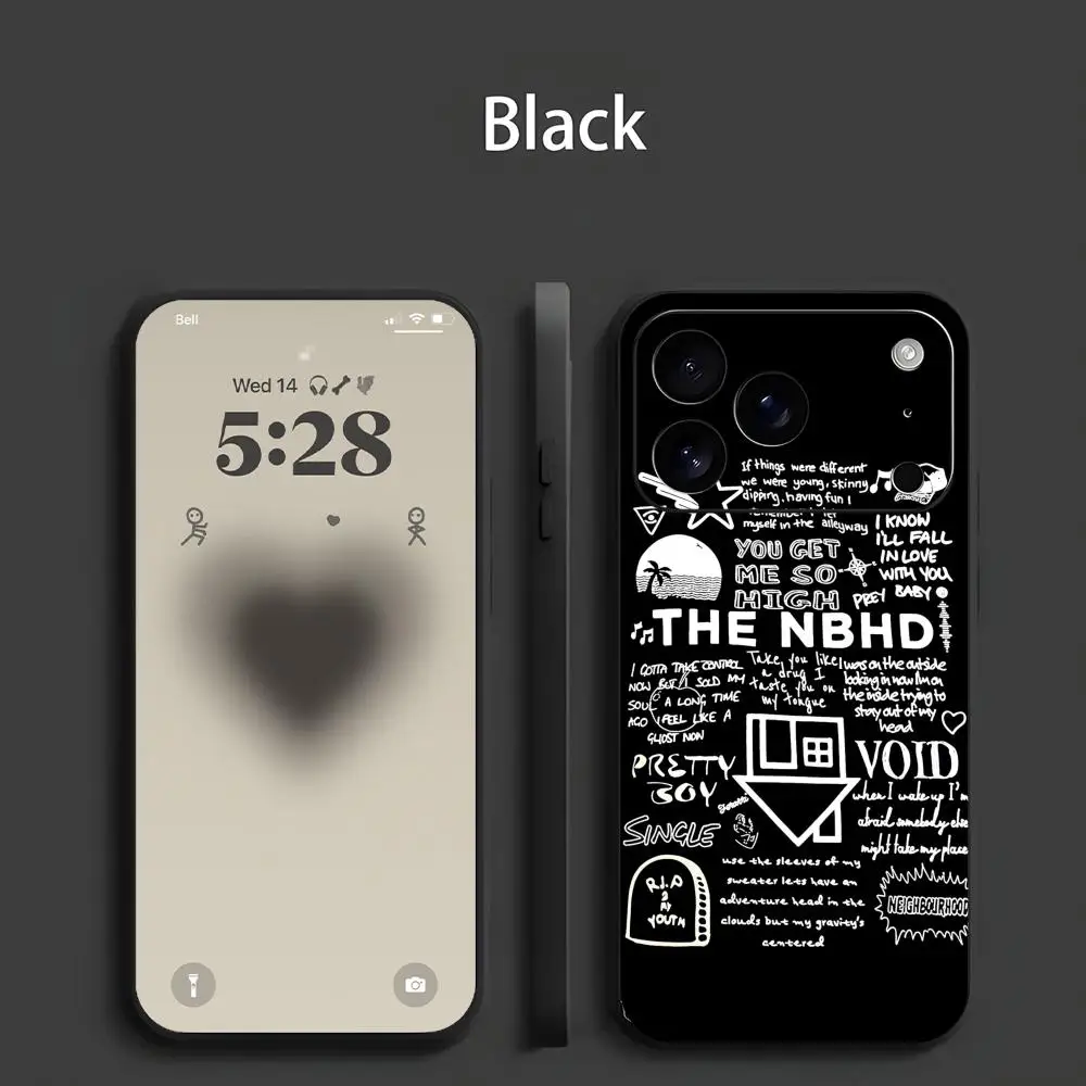 Rock Band Themed Black Frosted Soft Shell Phone Case