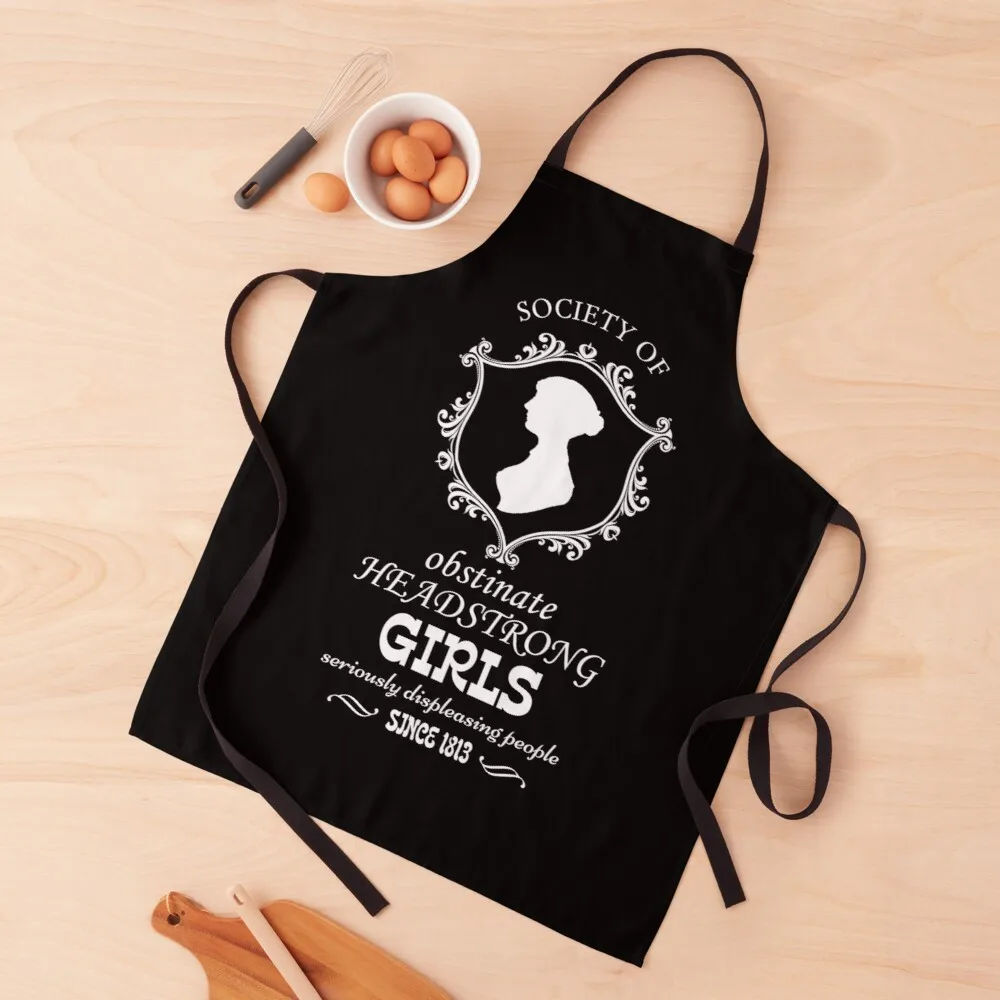 Jane Austen Portrait Book Club Mr. Darcy Fans Literary Quotes Gifts Apron chef kitchen clothes