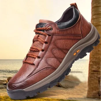 2024 men's shoes Street Trendy Running Non-Slip Outdoor Lace up hiking shoes casual sports shoes Large size mens sneakers 1