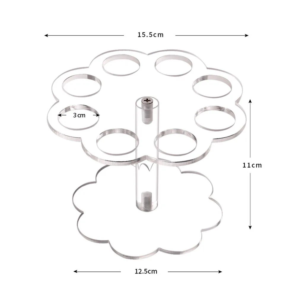 8/16 Holes Acrylic Ice Cream Stand Cake Cone Stand Holder Wedding et Food & Bar Display Baking Kitchen Tools