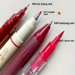 Vintage Pen Collection - Smooth Quick - Dry Ink for Effortless Writing, Ideal for Office & Journaling (4pcs red)