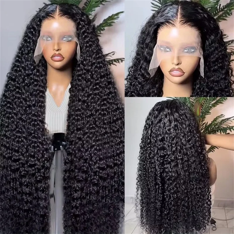 250 Density Deep Wave Wig Human Hair Brazilian Transparent 13x6 Hd Lace Frontal Wig 30 36 40 Inch 360 Full Curly Wigs For Women 5