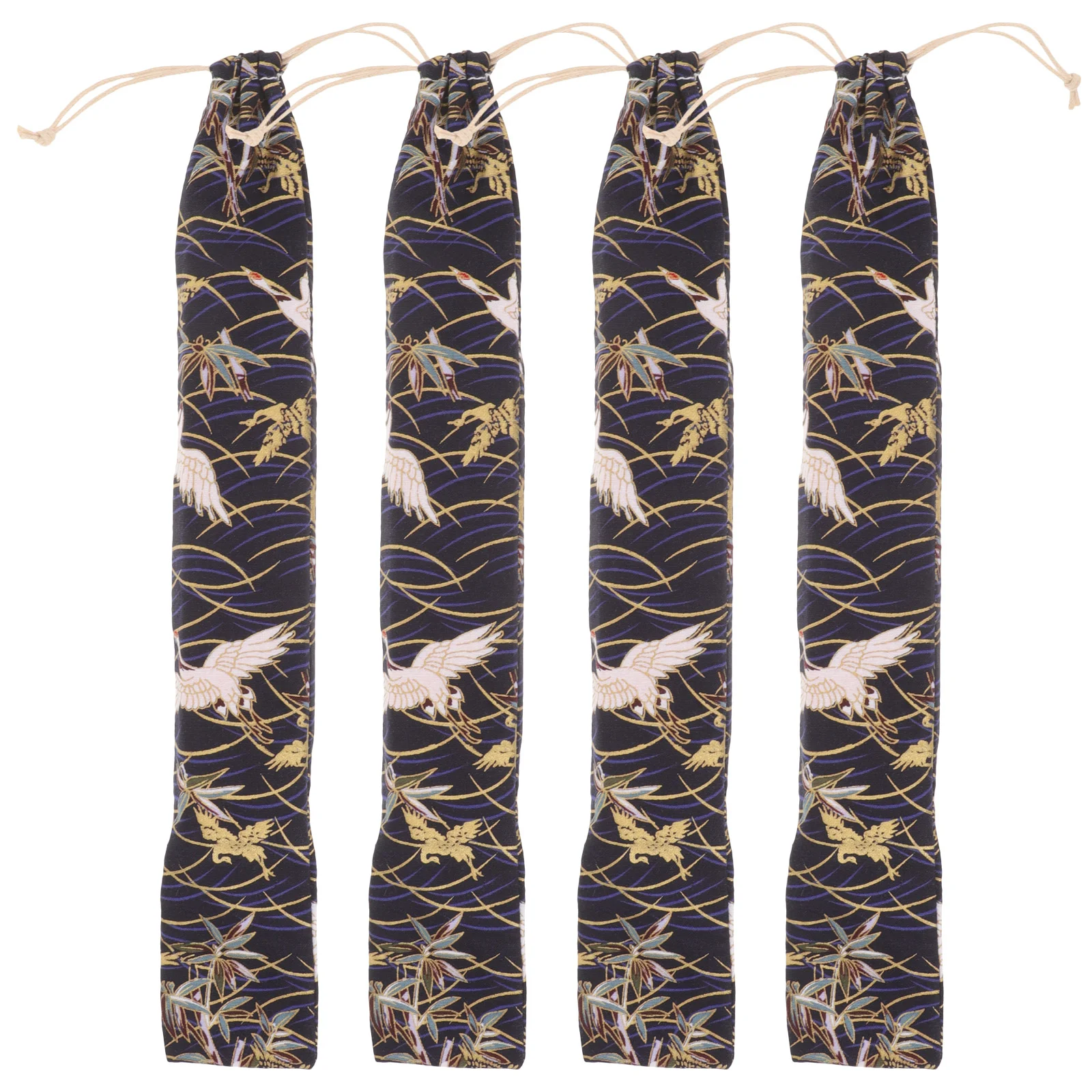 Flute Storage Bag Soprano Recorder Pouch Cotton Carry Case Clarinet Bag Musical Instruments Lightweight Portable Small 4 Pcs