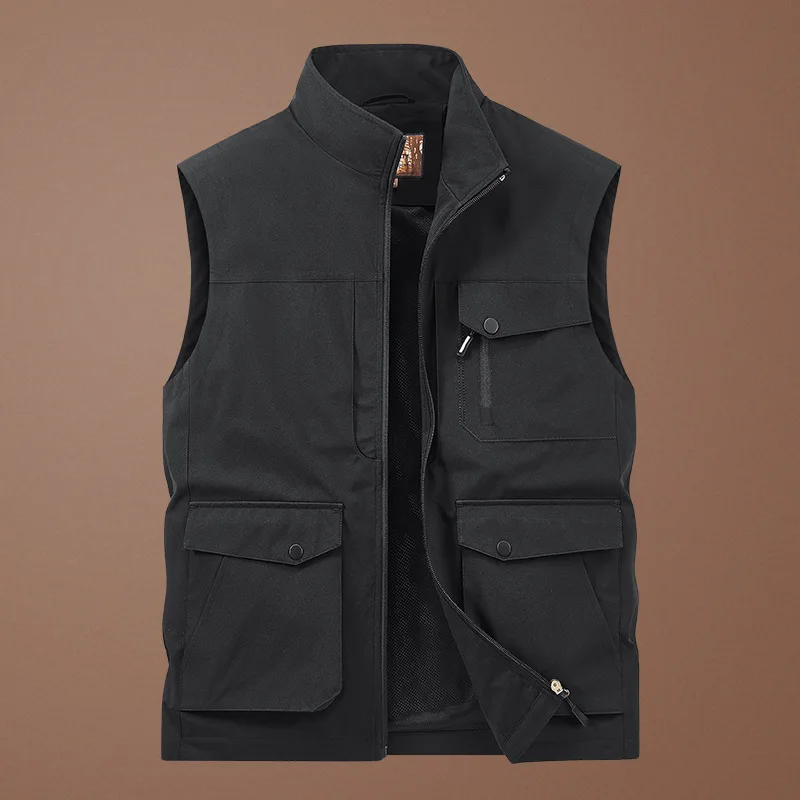 Big Size Men's Clothes Fishing Vests Male Hunting Jackets Men Clothing Sleeveless Jacket Outdoor Multi Pocket Photography Vest