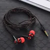 Wired Earphone Stereo In-Ear 3.5mm Nylon Weave Cable Earphone Headset With Mic For Laptop Smartphone Gifts 3