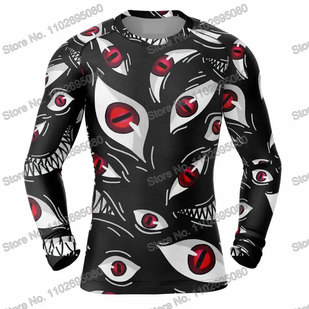 Fullmetal Alchemist Diving T-Shirt Tight Long Sleeve Anime Rash Guard BJJ MMA Swimwear Men Surf Clothing Beach Floatsuit GYM