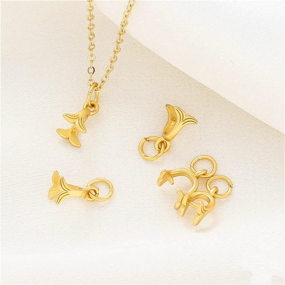 

Antique gold dummy gold fish tail clip buckle claw buckle diy accessories handmade pearl pendant hanging jewelry hanging buckle
